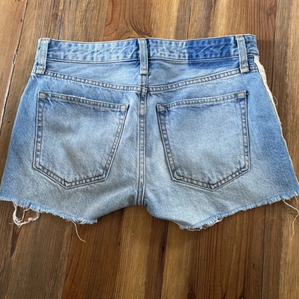 Abercrombie & Fitch Ripped Denim Shorts - Picture 2 of 6